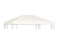 LAPOOH Copertura Superiore per Gazebo Bianco Crema 4x3 m, 310 g/m² - Telo Impermeabile per Campeggio (SPU:44783)