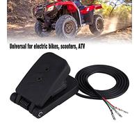 LAPOOH Pedale del Freno di Controllo della velocità Dell'acceleratore per ATV in Plastica Nera, Realizzato in Plastica ABS di Alta qualità e Robusto Nell'uso, Installazione Semplice