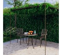 LAPOOH Pergolato da Giardino Marrone Anticato 4x3x2,5 m in Ferro,Pergola Esterno Giardino,Pergolati da giardino,Decorazioni per il Giardino(SPU:313998)