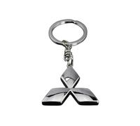 LAPOOH Portachiavi per Auto per Mitsubishi ASX Outlander,Moda di Fascia Alta con Il Logo Dell'auto Portachiavi Auto di Ricambio per Auto per Gli Uomini e Le Donne Accessori Auto Famiglia Presente