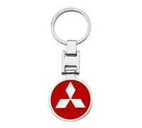 LAPOOH Portachiavi per Auto per Mitsubishi ASX Outlander,Moda di Fascia Alta con Il Logo Dell'auto Portachiavi Auto di Ricambio per Auto per Gli Uomini e Le Donne Accessori Auto Famiglia Presente