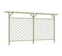 LAPOOH Recinzione di Lattice con Pergolato per Giardino in Legno,Recinzione da Giardino,Recinzioni Decorative da Giardino(SPU:41726)