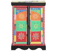 LAPOOH Tavolo Consolle Multicolore 50x30x75 cm in Legno Massello di Mango-4017568