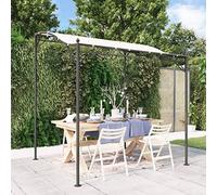 LAPOOH Tettoia Crema 2x2,3 m 180 g/m² Tessuto e Acciaio,Prato e giardino,Vita all'aperto,Strutture da esterno,Baldacchini e gazebo-362391