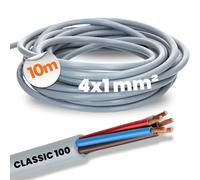 Lapp 00102044 - Linea di controllo Ölflex Classic 100, 4 x 1 mm², senza conduttore di protezione verde-giallo, cavo a 4 conduttori, cavo in PVC codificato a colori, 4 conduttori, 10 m