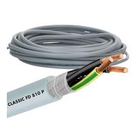 Lapp 0026331 ÖLFLEX CLASSIC FD 810 P tubo di controllo PUR altamente flessibile 3 x 1 mm² grigio con conduttore di protezione per catena da traino, resistente al taglio e alle intemperie, 300/500 V