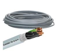 Lapp 0026334 ÖLFLEX CLASSIC FD 810 P tubo di controllo PUR altamente flessibile 7 x 1 mm² grigio con conduttore di protezione per catena da traino, resistente al taglio e alle intemperie, 300/500 V