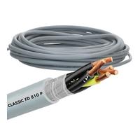 Lapp 0026352 ÖLFLEX CLASSIC FD 810 P tubo di controllo PUR altamente flessibile 5 x 1,5 mm² grigio con conduttore di protezione per catena da traino, resistente al taglio e alle intemperie, 300/500 V