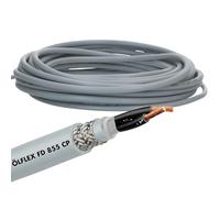 Lapp 0027635 ÖLFLEX FD 855 CP, tubo di controllo schermato altamente flessibile, 2 x 1 mm², grigio, senza conduttore di protezione per catena da traino, 300/500 V, senza alogeni, rivestimento in