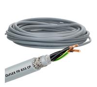 Lapp 0027650 ÖLFLEX FD 855 CP, tubo di controllo schermato altamente flessibile, 3 x 1,5 mm², grigio con conduttore di protezione per catena da traino I 300/500 V I senza alogeni, guaina PUR