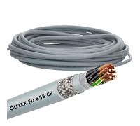 Lapp 0027653 ÖLFLEX FD 855 CP, tubo di controllo schermato altamente flessibile, 12 x 1,5 mm², grigio con conduttore di protezione per catena da traino, 300/500 V, senza alogeni, guaina in PUR