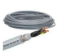 Lapp 0027661 ÖLFLEX FD 855 CP, tubo di controllo schermato altamente flessibile, 4 x 1,5 mm², grigio con conduttore di protezione per catena da traino I 300/500 V I senza alogeni, guaina in PUR