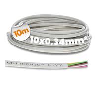 Lapp 0028410 UNITRONIC LiYY Cavo dati in PVC, 10 x 0,34 mm², cavo di segnale I cavo del campanello, prolunga cavo LED a 10 fili, cavo di saldatura per scheda