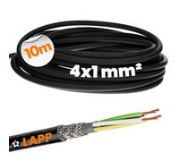 Lapp 10m Cavo di Comando Schermato LiYCY 4x1 mm² - Cavo Dati per Esterno