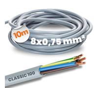 Lapp 10m Ölflex Classic 100 Cavo di Controllo 8G0,75 mm² PVC Grigio