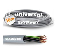 Lapp 1119105 Oliflex Classic 110 - Cavo di controllo in PVC, 5 x 0,75 mm², con conduttore di protezione verde e giallo, 5 G0,75 mm², cavo guaina a 5 fili, cavo a 5 fili