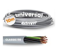 Lapp 1119204 Oliflex Classic 110 - Cavo di controllo in PVC, 4 x 1 mm², con conduttore di protezione verde e giallo, 4 G1,0 mm², cavo di controllo a 4 fili