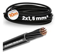 Lapp 1120306 Cavo di Comando 2G1,5, PVC, 10 m, Nero, Esterni e UV | Cavo flessibile 0,6/1 kV ignifugo per ingegneria meccanica e impianti eolici, resistente all'ozono e intemperie