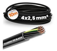 Lapp 1120342 Ölflex Classic 110 Black 0,6/1kV PVC tubo di controllo 4 x 2,5 mm² con conduttore di protezione, per esterni, ignifugo, cavo a 4 fili, cavo di collegamento 4 G2,5