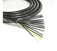 Lapp 18 Core Flessibile Rete Cavo. 240v Nero Socapex Illuminazione Flessibile