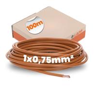Lapp 4510032 - Cavo Elettrico H05V-K, 1 x 0,75 mm², Marrone, 100 m
