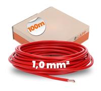 100 M Lapp Cavo Litze PVC Singolo H05V-K 1,0 MM ² Rosso Flessibile Aderleitung