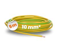 5 m Lapp 4520005 H07V-K 10 mm² verde-giallo, cavo di messa a terra, cavo di cablaggio, cavo flessibile, cavo singolo in PVC, cavo 10 mm2, cablaggio
