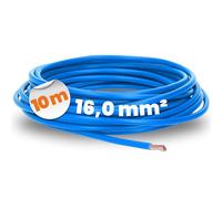 10 Metro Lapp Cavo 4520026 PVC Singolo H07V-K 16,0 MM ² Blu Scala Litze PVC