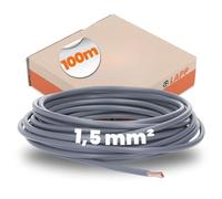 Lapp 4520061 H07V-K 1,5 mm² grigio I cavo di cablaggio I cavo flessibile I cavo singolo in PVC I cavo 1,5 mm2 I cablaggio