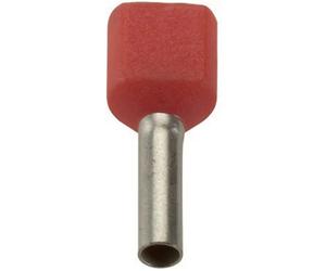 LAPP 61802034 Capocorda doppio 10 mm² Parzialmente isolato Rosso 100 pz.