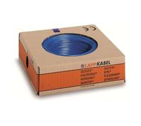 Lapp 4510921 - Cavo singolo in PVC, H05V-K, 0,5 mm2, 100 m, bicolore, colore: Blu scuro/Bianco
