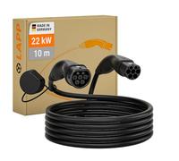 LAPP 64691 - Cavo di ricarica standard TIPO 2 (22kW-32A-3P) 10 m, nero