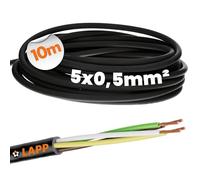 Lapp LiYY - Cavo di Controllo 10 m, 5 x 0,5 mm², Nero, Cavo Dati in PVC