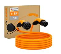 Lapp Mobility 11KW Cavo Ricarica Auto Elettrica Tipo 2 | 7m Cavo Ricarica Tipo 2 - protetto IP55-20a - Moda 3 Cavo Tipo 2 contatti Resistenti Corrosion - Adatto per PHEV & BEV