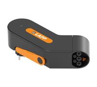 LAPP MOBILITY Adattatore Portatile per Cavi di Ricarica Schuko a Tipo 2 - IP44 Modalità 2, 10 A, 2,3 kW, Connettore Cavo di Ricarica per Veicoli Elettrici, Spina Tipo C e Tipo F a Cavo Tipo 2 - Nero