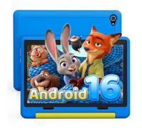 Laptok Android 16 Tablet Bambini 10 pollici, Tablet per Bambini 24 GB+64 GB, espandibile 1 TB, 6000 mAh, modalità ufficio, schermo diviso, 5 MP+8 MP, WiFi 6, BT 5.4, custodia resistente ai bambini