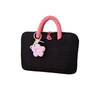 Laptop Bag - Tight Fit Carrier with Pocket | Computer Case Carrying Bag | 13inch Laptop Sleeve Computer Bag 13inch Flower Pendant Convenient Compartment Design Stylish Detachable