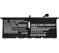 CoreParts Batteria per laptop MBXDE-BA0082 per Dell 48Wh 7,6V Li-Pol 6300mAh Nera