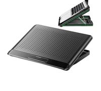 Laptop Cooler - Aluminum Alloy Quiet Laptop Fan Stand | Adjustable Computer Cooler Support For Desk Keyboard, Phone, Tablet, Book, Home, Workplace, Dorm, Apartment