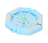 Laptop Cooler Pad, Grande Ventola USB Notebook Computer Pieghevole Stand Cooler Pad con Luminoso, Ventola di Raffreddamento con Luce Blu LED, Laptop Supporto di Montaggio Regolabile Ventola (Blu)