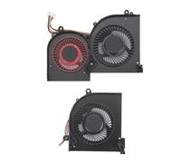 Laptop Cooling Fan for GS65 GS65VR P65 MS 16Q4 MS 16Q5, Replacement 4 Pin CPU GPU Cooling Fan, Low Noise Efficient Aluminum Alloy Fan for Gaming Laptops (CPU e GPU)