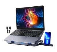 Laptop Cooling Pad, Adjustable Desk Notebook Stand, Silent Laptop Fan Brack