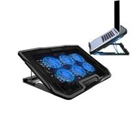 Laptop Cooling Pad, Notebook Stand, Computer Fan Base, 6 Built-In Fans, Adjustable Height, USB Powered, Heat Dissipation, Stable, Office Use, 2.3x2.3x0.5 inches