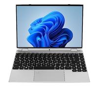 Laptop da Ufficio, Tablet Portatile Touchscreen da 14 Pollici 2.4G / 5G WiFi per la Famiglia (16GB+512GB Spina UE)