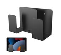 Laptop Holder - keyboard wall mount - Cable Box Mounts - Aluminum Double Shelf Bracket for Keyboard and Device Storage Reusable Easy Install with Space-Saving Design | Perfect for Desks Studios