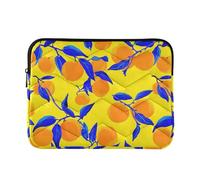 Laptop Maniche Imbottite Grafica Carino Laptop Case Slim Donne Accessori Computer per Computer Air 13 Caso Universale Arance Deep Blue Foglie Medie