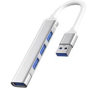 Laptop Otg Adapter Expander Ad Alta Velocità Usb C Hub Dock Station Usb 3.0 Splitter Type-C 3.1Usb 3.0 Hub Argento Am7N50Fct1Us Utile