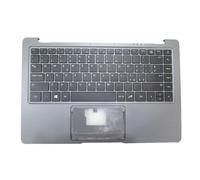 Laptop PalmRest&Keyboard for PEAQ Slim S132 PNB S132V-1G464P-20 Gray C Shell with Italian IT Black Keyboard