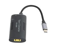 Laptop Power Converter, Laptop Type C Power Adapter, DC to Type C PD3.0 Fast Charge 100W Adapter with USB A and Type C Charging Ports, ABS Housing and Braided Nylon Cable for MacBo (DC Apertura