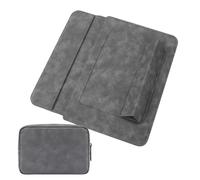 Laptop Sleeve Bag, Computer Case with Organizer, Full Protection Cover, Magnetic Buckle Closure, Sl esign, Ideal for Workers, Studenti, Employee, Travel Dark Gray